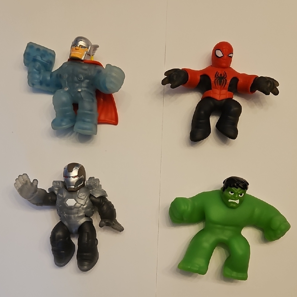 Heroes Of Goo Jit Zu Marvel Superhero Action Figure Set Of 4 GUC